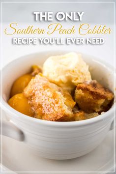 the only southern peach cobbler recipe you'll ever need