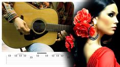 a woman holding a guitar next to a man with flowers in his hair and an acoustic guitar