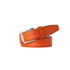 Enhance your style with this orange Saffiano leather belt. All Roger Ximenez belts are made to order with high-quality Italian leathers. Customize your belt and choose from one of our many brass belt buckles to fit your style and needs. Leather Belt Details 100% Italian calf leather with nubuck lining Leather tanned and finished in Italy Handcrafted and made to order in the USA Available in 35mm or 40mm widths Includes our signature travel pouch Includes Solid brass Palladium Plated Buckle Orange Accessories, Brass Belt, Brass Belt Buckles, Travel Pouch, Leather Belts, Belt Size, Belts For Women, Italian Leather, Belt Buckles