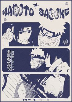 an advertisement for naruto and sason