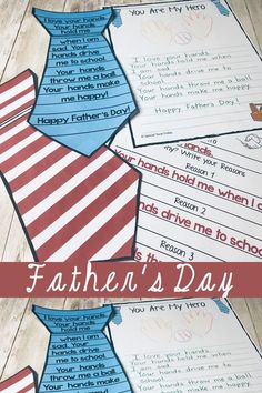 father's day poem and tie craft for kids