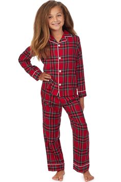 Designed to match Mom or Dad- our unisex classic Notch Collar PJ set will be a hit for the holidays. In our soft Twill in a rich Red Tartan Plaid with Contrast White Piping details. Avaialable as Toddler or Kids sizing as well as coordinating pieces for the whole family. Style Number: CL5516842-644 Fabric: 100% Poly Twill Imported Pajamas Matching, Plaid Pajama, Boux Avenue, Matching Mom, Kids Fleece, Christmas Pjs, Matching Family Pajamas, Plaid Pajamas, Pyjama Bottoms