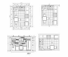 the floor plan for a kitchen and living room