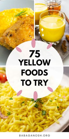 Yellow Main Dish, Yellow Food Ideas, Yellow Charcuterie Board, Yellow Party Foods, Yellow Drinks, White Dessert Tables, Yellow Dinner