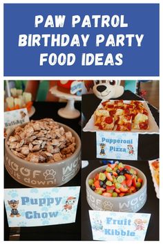 paw patrol birthday party food ideas