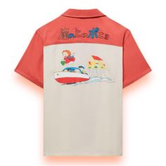 Studio Ghibli Ponyo Boat Scene Woven Shirt Product Details Rayon Listed In Unisex Sizes Xl ***Can Fit Oversized For Women*** ***Please See Pictures For Measurements*** Wash Cold With Like Colors; Dry Low New Ponyo Aesthetic Clothes, Ponyo Studio Ghibli Merch, Studio Ghibli Shirt Design, Ponyo Water Scene, Ponyo Boat Scene, Ghibli Tshirt, Studio Ghibli, Button Down Shirt, Colorful Shirts