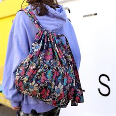 Vinatge Fashion Drawstring Backpacks Women Ethnic Style Waterproof Nylon Backpacks Casual Multicolor Backpack For Outdoor, Casual Multicolor Backpack With Adjustable Straps, Casual Multicolor Backpack For Vacation, Casual Multicolor Summer Backpack, Crossfit Accessories, Retro Backpack, Fashion Teenage Girls, Patterned Backpack, Canvas Messenger Bag