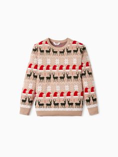 Cozy up this season with our imported matching Christmas sweaters. Featuring festive prints of hats, reindeer, and snowflakes, this sweater is perfect for family gatherings and boosting family unity.
* Please add each size separately to your shopping cart
* Each size includes 1 sweater 
* Soft and warm material for comfort
* Round neckline 
* long sleeves
* Regular fit
* Festival and cozy
* Imported from PatPat Family Christmas Sweater, Matching Christmas Sweaters, Family Christmas Sweaters, Reindeer Christmas Sweater, Family Unity, Long Sleeves Tops, Comfy Blouse, Family Matching Christmas, Comfy Jumpsuits