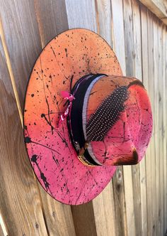 Custom Hat, Handmade, Burned Hat, Cowgirl Hat, Felt Hat, Flat Brim Hat, Rock and roll, Western Fashion Hat Fedora, Flat Brim Hat, Cowgirl Costume, Wedding Hats, Derby Hats