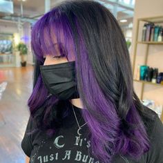 30 Dyed Bangs and Colored Fringe Hairstyles Dyed Bangs, Cute Hair Colors, Dyed Hair Inspiration, Pretty Hair Color, Fringe Hairstyles, Dye My Hair