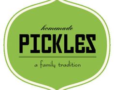 the logo for pickles, a family tradition