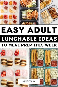 easy and delicious lunch ideas to meal prep this week