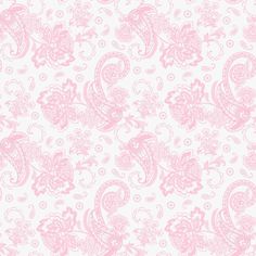 pink paisley wallpaper with white background