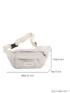 BagForLove - Stylish Waist Bag with Letter Patch Decoration and Front Pocket Product Description Color White Pattern Type Letter Bag Size Medium Type Bum Bag Composition 100% Polyamide Material Polyamide Size Chart INCH CM Strap Length Bag Height Bag Width Bag Length 39.4 inch 3.5 inch 6.7 inch 13.4 inch Strap Length Bag Height Bag Width Bag Length 100 cm 9 cm 17 cm 34 cm Details Pictures Similar Products h2 { text-align: center; } /* æ¢è¡ */ li{ white-space: normal; word-break: break-all; word-wrap: break-word; } .red-box { width: 100%; display: flex; flex-direction: row; flex-wrap: wrap; justify-content: center; } .red-box > div { width: 190px; height: 250px; margin: 10px; } .red-box > div > a > img { width: 190px; height: 250px; } .size-box { width: 100%; margin: auto; white-space: no Letter Bag, Details Pictures, Waist Bags, Word Wrap, Bum Bag, White Space, Waist Bag, White Patterns, Front Pocket