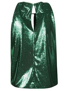 Sequin cropped top by Dahlo. This item is in size 44 and the color is Green Sequin Crop Top, Latest Fashion Design, Sequin Top, Cardigan Jacket, Cropped Top, Jacket Dress, Designing Women, Espadrilles, Dolce And Gabbana