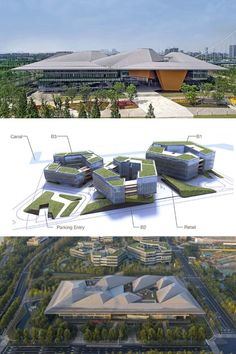 Nanjing Eco Hi-Tech Island: Xin Wei Yi Technology Park Eco Urbanism, City Parks Design, Space Anime, Tourism Design, Environmental Technology, Eco Buildings, Yangtze River, Interior Design Layout, Urban Design Plan