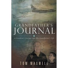 grandfather's journal book cover with an image of two people and a plane in the sky