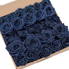 PRICES MAY VARY. Foam Package Include: Navy Foam Rose x6, Navy Foam Rose x5, Navy Foam Peony x4, Navy Foam Rose x4, Navy Foam Rose x5. Premium Material: The fake flowers are made of high-quality foam. Each flower with 8-inch stem, which is made of iron wire, so you can bend or cut them as you need. Realistic Look: They are perfect for making bouquets, boutonnieres, corsages, centerpieces, cake flowers or any other flower floral arrangements that you want at your wedding, party, bridal shower or Creating Bouquets, Blue Artificial Flowers, Diy Wedding Bouquets, Blue Sweet 16, Blue Wedding Decorations, Sweet 16 Decorations, Diamond Party, Different Types Of Flowers, Wedding Treats