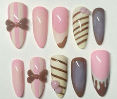 Xmas Nail Ideas, Xmas Nail, Level 4, Pink Acrylic Nails