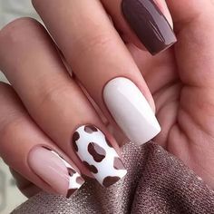 24 Pieces Fake Press On Nails Color May Vary Due To Lighting Size One Size Condition New Comes With Mini Nail File And Glue Adhesive Strips Country Acrylic Nails, Cowboy Nails, Western Nails, Country Nails, Cow Nails, November Nails, Cute Gel Nails, White Nail