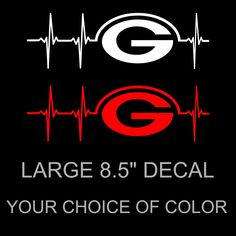 a black background with the words large 8's decal your choice of color