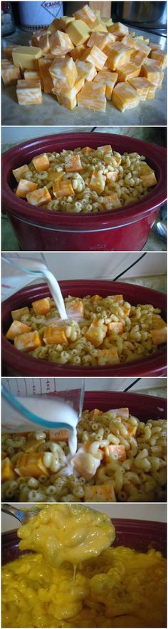 the process of making baked potatoes and gravy