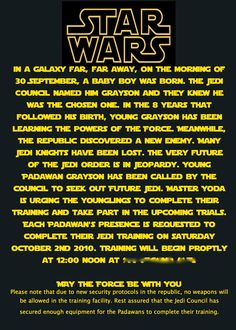 the back cover to star wars