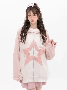 Dodobye Star Pattern Zip Up Hoodies Women Oversized Streetwear Patchwork Sweatshirts Cutecore Fashion Aesthetic Kawaii ClothesSPECIFICATIONSBrand Name: DodobyeOrigin: Mainland US(Origin)CN: ZhejiangSeason: Autumn/WinterDecoration: noneAge: 18-24Material: COTTONThickness: ThinElasticity: Non StrechSleeve Style: Drop SleevesHooded: YesFabric Type: BroadclothPattern Type: PatchworkStyle: SweetFit Type: LOOSE FITSleeve Length(cm): FullRelease Date: Autumn 2023Clothing Patterns: LOOSEGender: WOMENClo Cutecore Fashion, Patchwork Sweatshirt, Raglan Sleeve Sweatshirt, Oversized Streetwear, Fashion Star, Star Pattern, Zip Up Hoodies, Kawaii Clothes, Fashion Aesthetic