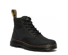 Dr. Martens Rakim Extra Tuff Mens Boot sA cool mix of ‘90s street fashion and sporty hiker, this Dr. Martens Rakim Extra Tuff mens Boot is rugged yet stylish. The tough leather upper holds up for the long haul and the Cushioned footbed keeps your feet comfortable. Cement welt construction ensures this Boot is sturdy and built for any adventure. Leather upper Lace-up closure Air- Cushioned footbedHeel pull-tabYellow stitching Rubber outsole Casual Lace-up Work Boots For Hiking, Casual Low-top Winter Work Boots, Casual Ankle-high Hiking Boots For Streetwear, Rugged Lace-up Boots For Streetwear, Steel Toe Lace-up Boots For Streetwear, Rugged Low-top Streetwear Boots, Rugged Low-top Boots For Streetwear, Winter Work Boots With Vibram Sole For Streetwear, Ankle-high Work Boots For Streetwear