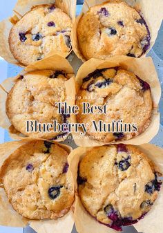 the best blueberry muffins are in their wrappers