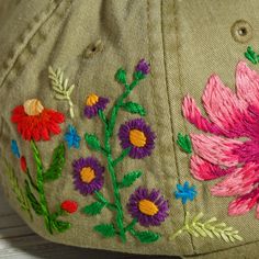 Embroidered ball cap with floral design custom baseball cap | Etsy Green Embroidered Baseball Cap For Spring, Spring Embroidered Green Baseball Cap, Multicolor Embroidered Snapback Baseball Cap, Spring Embroidered Hat For Gift, Embroidered Cotton Baseball Cap As Gift, Embroider Hat, Women Baseball Cap, Custom Baseball Cap, Women Baseball