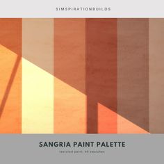 an orange and yellow striped background with the words sanfra paint palette