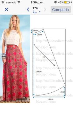 a woman in a long skirt is shown on the facebook page, with an image of her