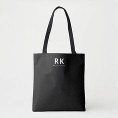 A modern and elegant two monogram tote bag in black and white. Featuring a casual minimalist bold serif font of your initials and name. Truly giving a classic and crisp yet trendy and casual feel. Perfect as a gift to your girl friends, colleagues, workmates, aunt or Mom. Black Bags With Monogram Print For Daily Use, Black Monogram Print Bag For Daily Use, Black Monogram Bags For Everyday Use, Black Rectangular Monogram Bag, Trendy Customizable Black Bags, Personalized Black Shopping Bag, Personalized Black Bag For Shopping, Grocery Store Shopping, Bold Serif Fonts