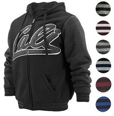 Men's Athletic California Graphic Sherpa Fleece Lined Cali Zip Up Hoodie Jacket | eBay Black Varsity Hooded Jacket For Winter, Winter Varsity Hooded Sweatshirt, Varsity Hooded Hoodie For Winter, Varsity Hoodie For College In Winter, Winter Varsity Hooded Hoodie, Varsity Hoodie For Winter, Varsity Winter Hoodie For College, Varsity Style Hoodie For Winter, Winter Varsity Hoodie With Double-lined Hood