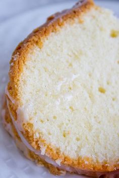 a piece of cake sitting on top of a white plate