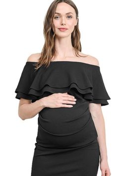 The best maternity dresses for summer for your parties or just hanging with the family. Scroll to the end to see the simple hack to set you apart and make you look amazing! Off Shoulder Maternity Dress, Pregnancy Dress