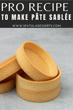 three round cake pans stacked on top of each other with text overlay that reads, pro recipe how to make pate sale