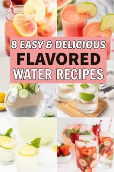 8 easy and delicious flavored water recipes to make the perfect drink for any occasion