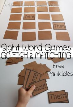 the sight word game for kids to use with their own words and pictures is an easy way to practice sight words