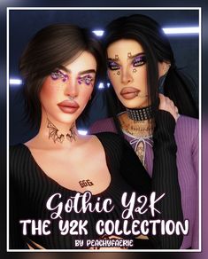 Tumblr Sims 4 Cc, Sims 4 Cc Goth, Statement Makeup, Y2k Makeup, Gothic Y2k, Makeup Inspired, Goth Hair, Tumblr Sims 4