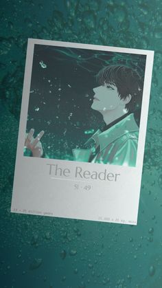 an advertisement for the movie the reader is displayed on a glass surface with water droplets surrounding it