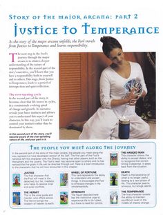 an advertisement for the magazine justice to imppenance, featuring a woman in white