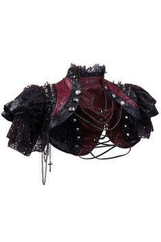 Black Vampire, Mode Steampunk, Lace Shrug, Chique Outfits, Steampunk Style, Estilo Punk, Faux Leather Fabric, Drawing Clothes, Gothic Outfits