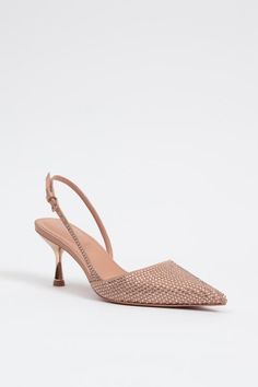 Pointy Pumps, Slingback Pump, Blush, Pumps