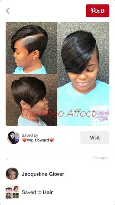 27 Piece, Short Sassy Hair, Glueless Wigs, Super Short Hair, Sassy Hair, Short Black Hairstyles, Black Hairstyles, Cute Hairstyles For Short Hair