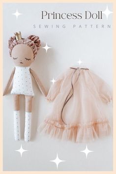 the doll is wearing a dress and shoes