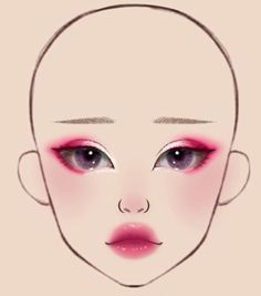 Futuristic Makeup, Makeup Charts, Makeup Face Charts, Kawaii Makeup, Work Makeup, Makeup Help