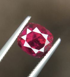 1.95 Ct (Gra-Type " Purplish Red " ) Natural Burma Ruby Burmese Ruby, Thank You Presents, Colombian Emeralds, Star Ruby, Romantic Gift, Burmese, Ethiopian Opal, Red Color, Ruby