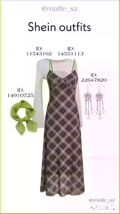 the pattern is shown for this dress and scarf, which are also available in sizes ranging from small to large